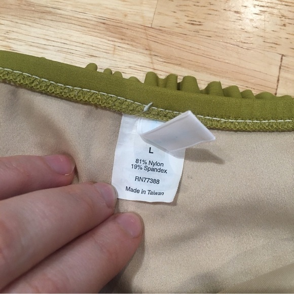 J crew large green ruffle bikini bottoms - Picture 6 of 7